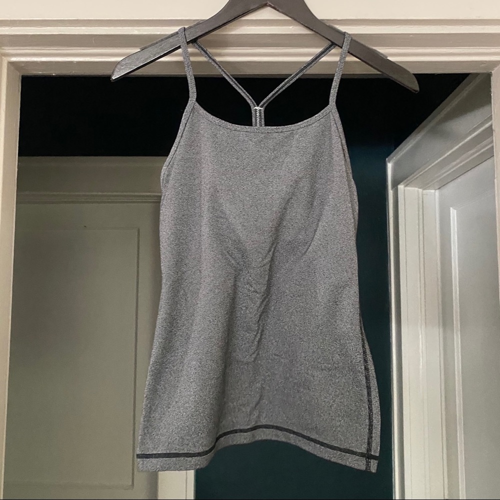Lululemon Grey Stretchy Tank Top - Size Small